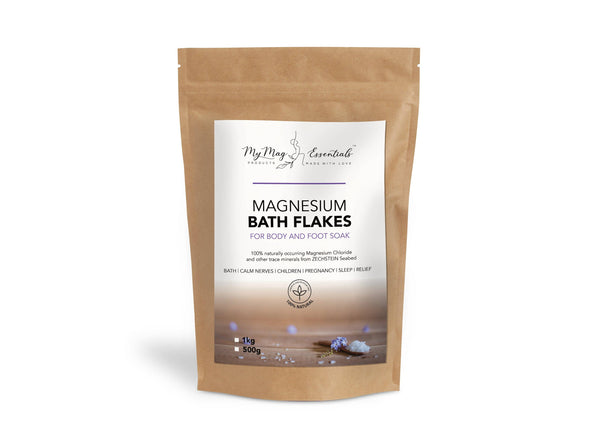 Magnesium Bath Flakes for Body and Foot Soaks 500g Bag MBFA 💚