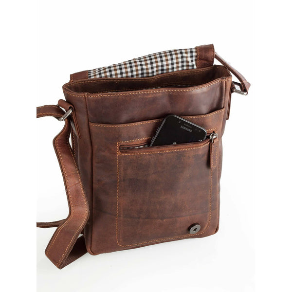 Greenwood Leather - Leather Shoulder Bag Sandel - Hobart GWH