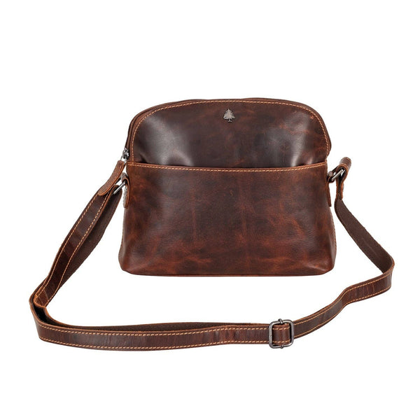 The Explorer Compact Crossbody – Vintage Sandal Leather Bag ECV