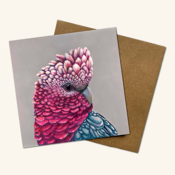 Australian Birds - Penelope the Galah Greeting Card PGGC