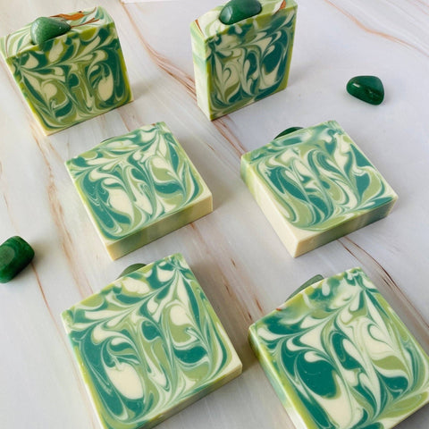 Soap -Adventurine Gemstone with Silk SGA