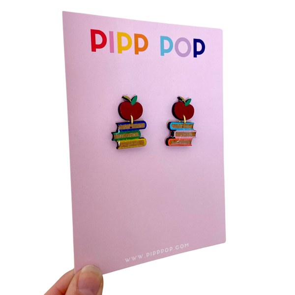 Teacher Book Dangles Earrings TBD