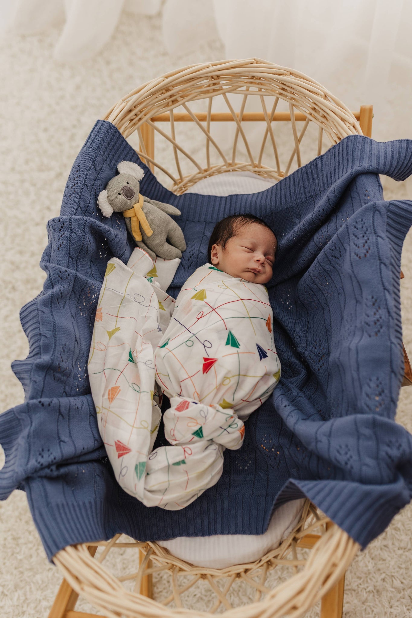 Paper Plane Muslin Swaddle PPS