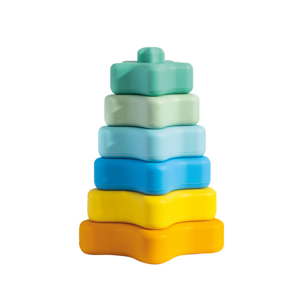Playground Silicone Stacking Tower Star - Sorbet STS