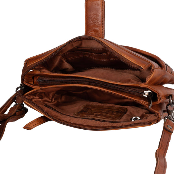 Greenwood Leather - Leather Phone Bag Cognac GLP