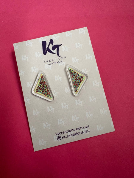 Fairy bread Acrylic stud Earrings - Australia Day earrings FBA