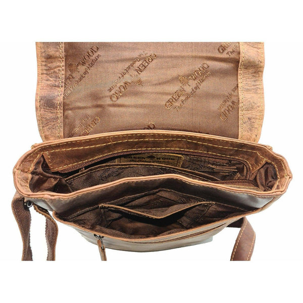 Greenwood Leather - Leather Shoulder Bag Sandel - Hobart GWH