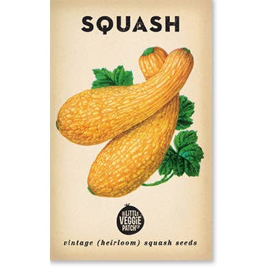 SEEDS - Squash 'Golden Summer Crookneck' Heirloom Seeds SGS