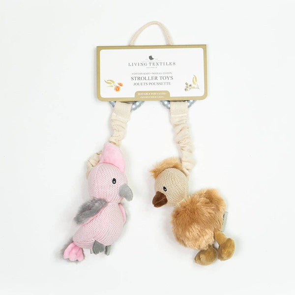 2pk Stroller Toy - Galah & Emu SGE 💚