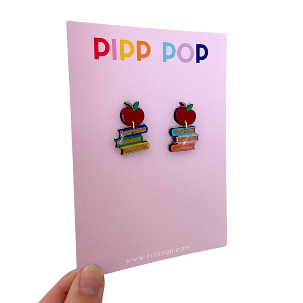 Teacher Book Dangles Earrings TBD