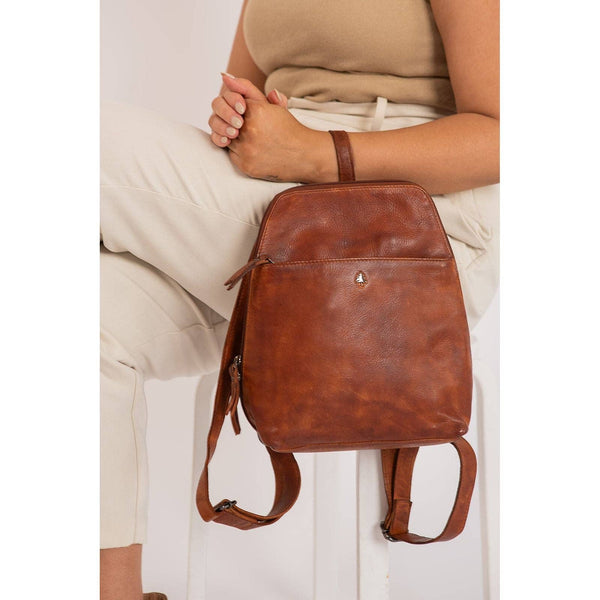 Leather Backpack Perth - Cognac GW6854COG LBP