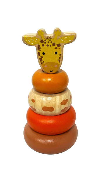 Wooden Mini Safari Animal Stacking Toy assorted WSA