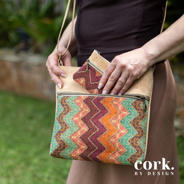 Isabel Cork Purse - Chevron CPC
