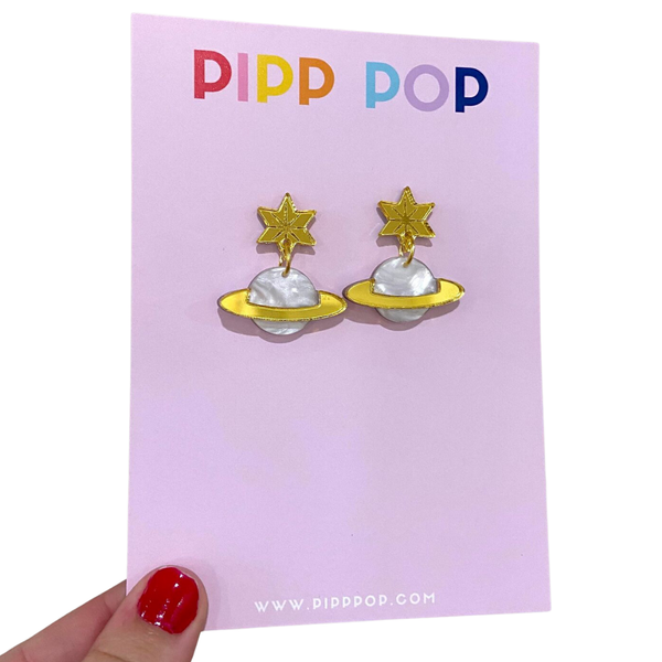 Planet Dangle Earrings PDE