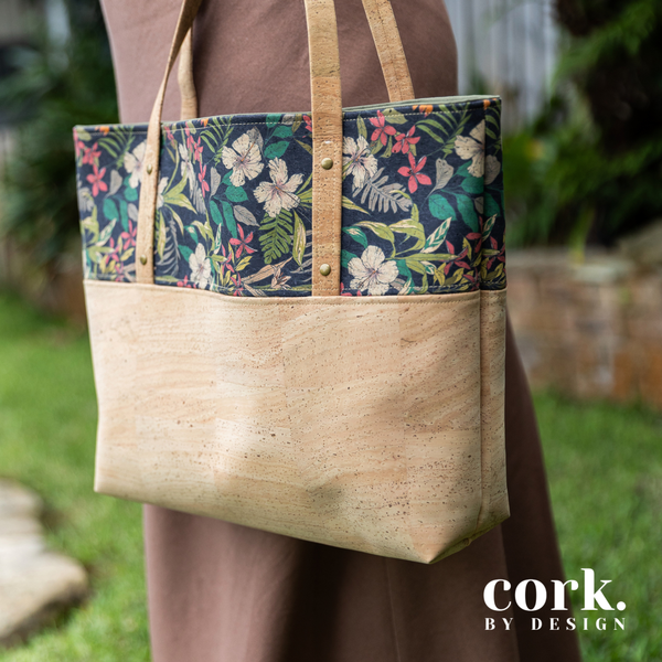 Guida Cork Tote Bag - Midnight CTL