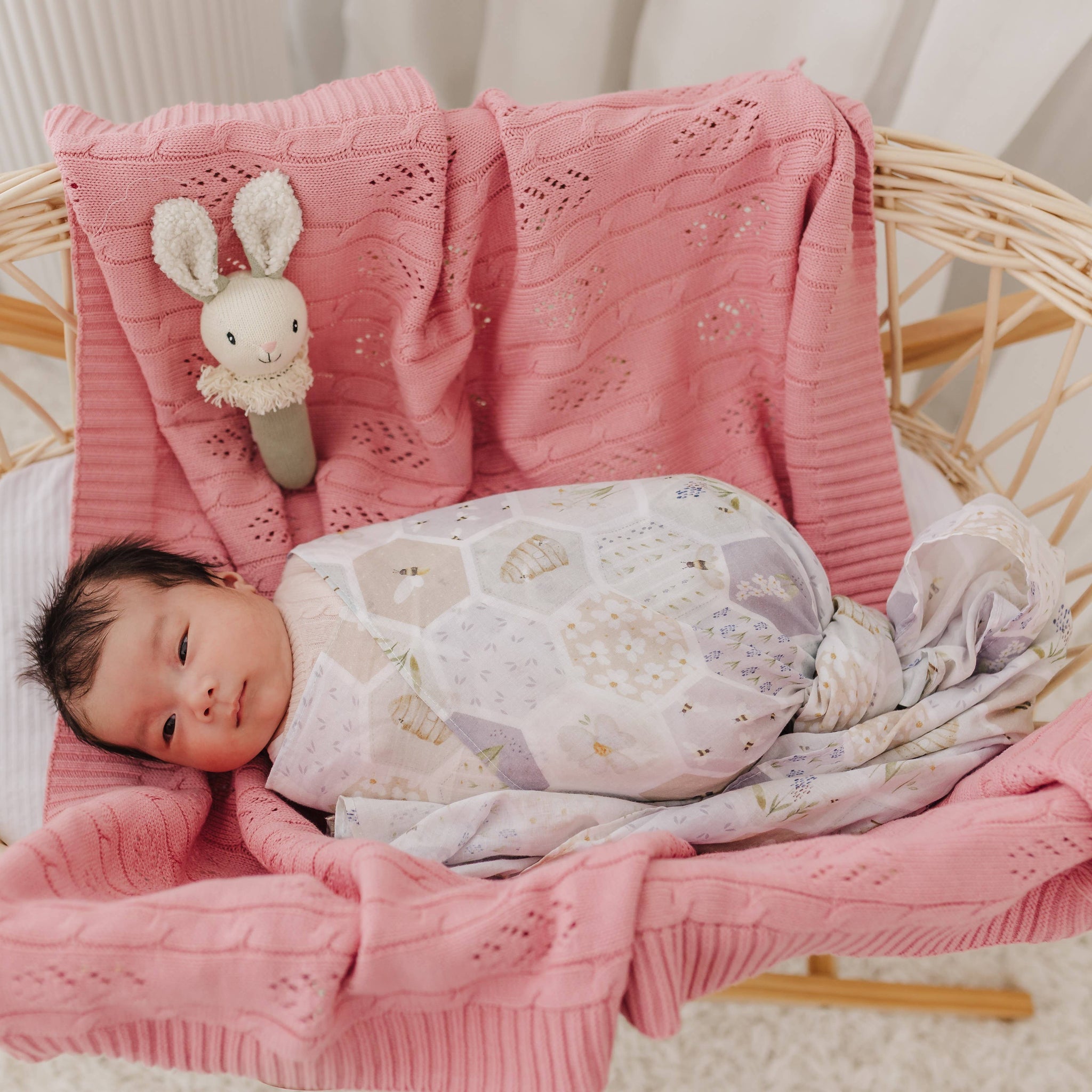 Beehive Muslin Wrap/Swaddle BHS