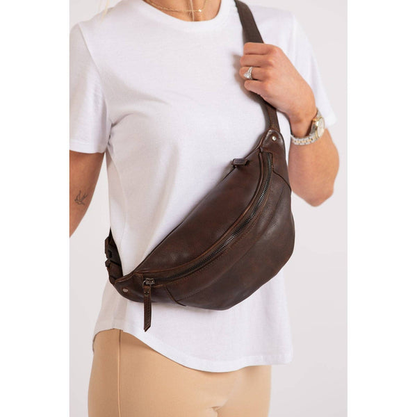 Womens Leather Bum Bag - Lina GWLB
