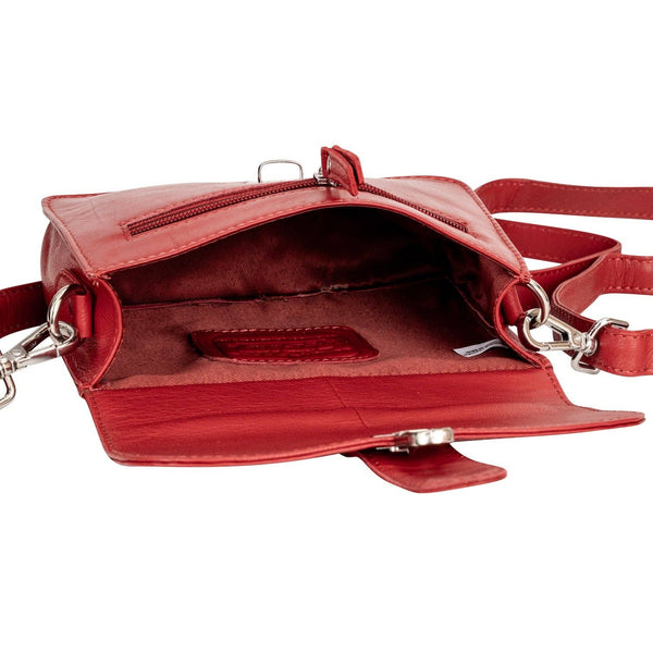 Leather Mobile Bag GW6814 Red LMR