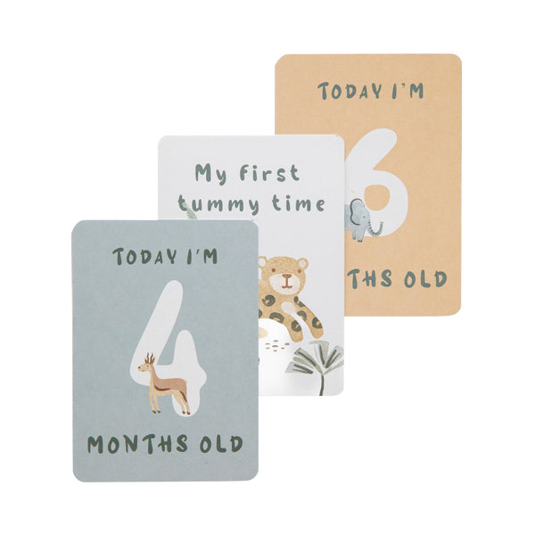 Milestone Cards - Wild Safari MWS 💚
