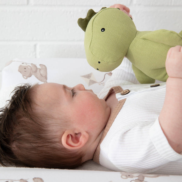 Linen Animal - Dennis the Dinosaur - Small LDD 💚