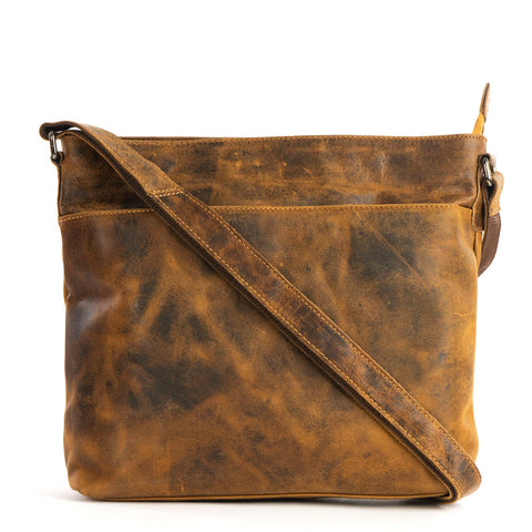 Greenwood Leather - Women Shoulder Bag Camel GWSC