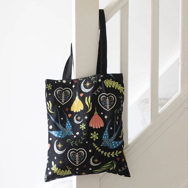 Midnight Bloom Polycotton Tote Bag MBT
