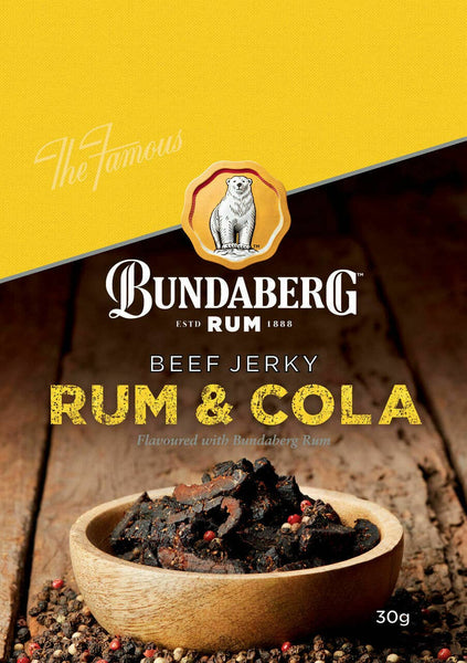 Bundaberg Rum 'Rum & Cola' Beef Jerky 30g BRJ