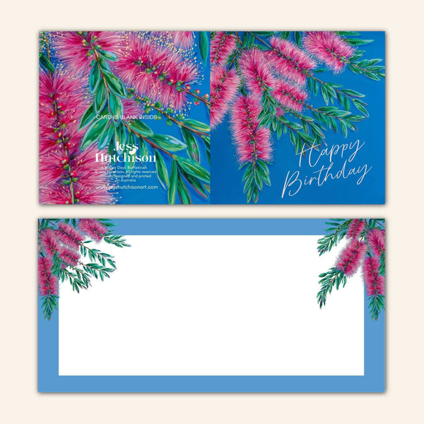 'Happy Days' Bottlebrush birthday card HDB 💚