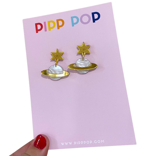 Planet Dangle Earrings PDE