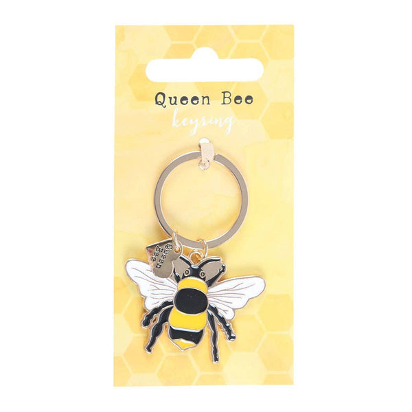 Queen Bee Enamel Keyring QBK