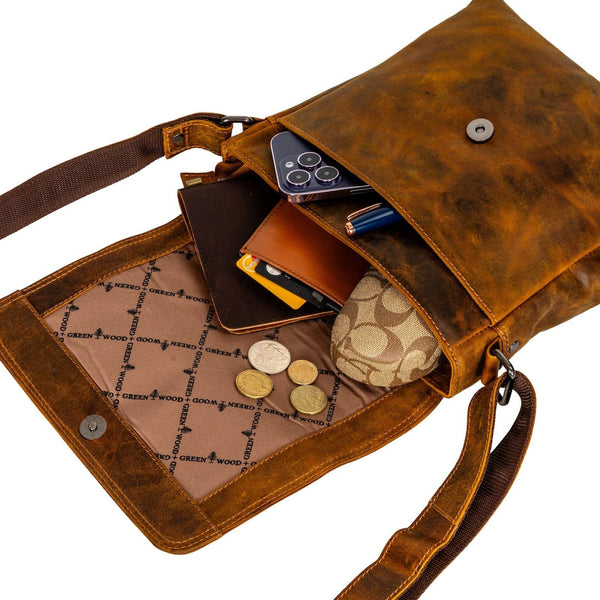 Greenwood Leather - Shoulder Bag Ballarat - Camel GWBC