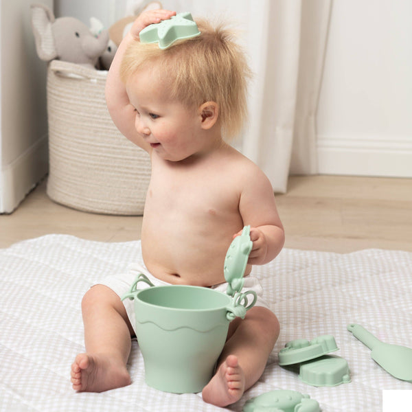 8pc Silicone Bucket Set - Light Sage BSG