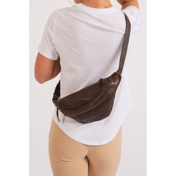Womens Leather Bum Bag - Lina GWLB