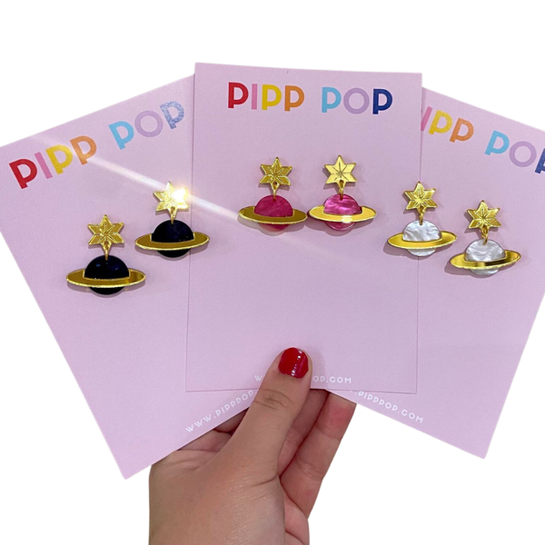 Planet Dangle Earrings PDE
