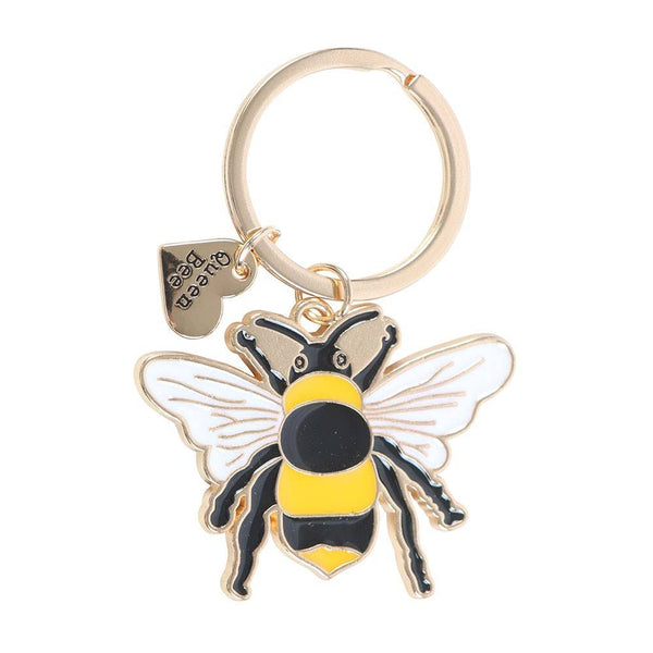 Queen Bee Enamel Keyring QBK