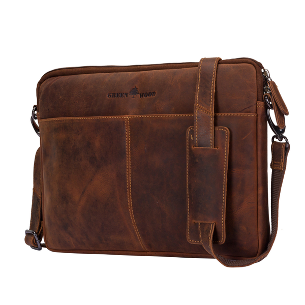 Leather Laptop Sleeve - MacBook Pro/Air 13 / 15 / 16 inch sleeve with Strap - Montreal Sandal LLB