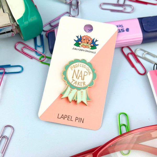 Professional Nap Taker Award Lapel Pin 💚