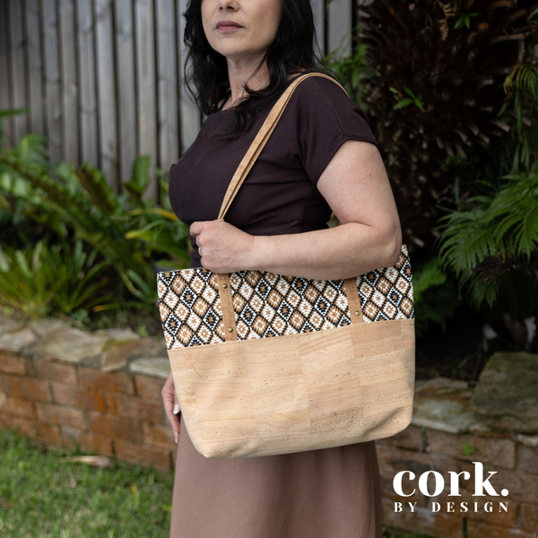 Guida Cork Tote Bag - Tribal GCT