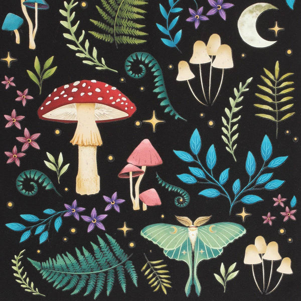 Dark Forest Print Polycotton Tote Bag DFT