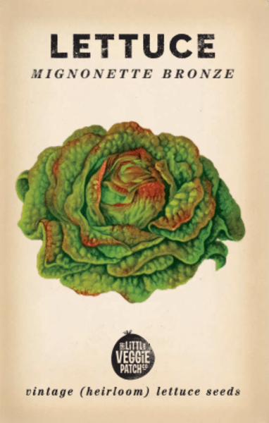 SEEDS - Lettuce 'Mignonette Bronze' Heirloom Seeds LMB