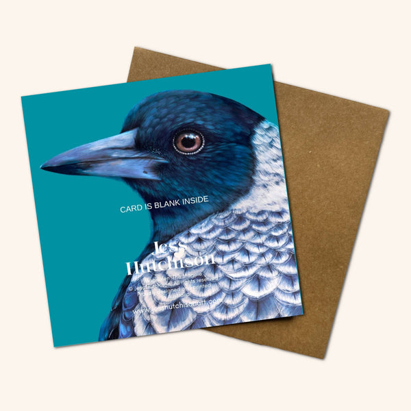Magdalen the Magpie Greeting Card BMM 💚