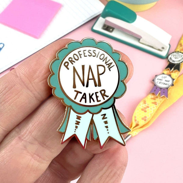 Professional Nap Taker Award Lapel Pin 💚