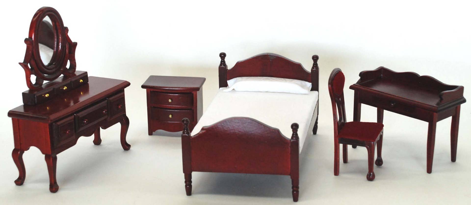 Wooden Mahogany Bedroom Furniture Set WMB