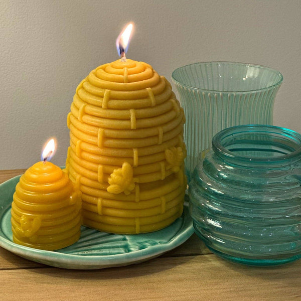 Candle - Hive & Seek - Large Bee Hive – 100% Pure Beeswax CBH