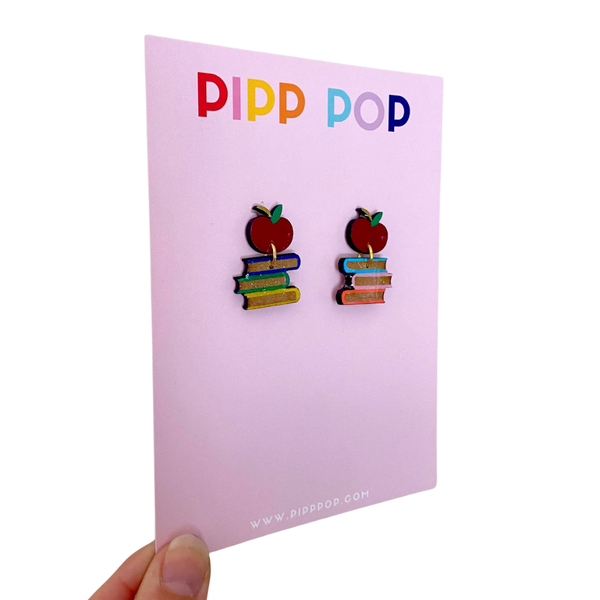 Teacher Book Dangles Earrings TBD