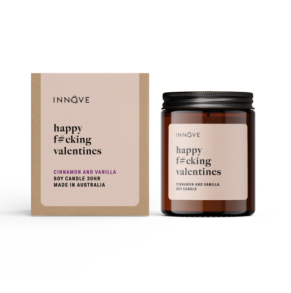 Happy F#cking Valentines Candle - Cinnamon and Vanilla HFV 💚