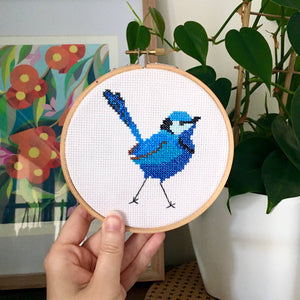 Cross Stitch - Splendid Fairy-wren Cross Stitch Kit CSFW