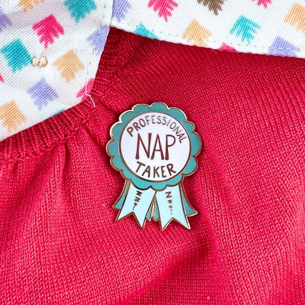 Professional Nap Taker Award Lapel Pin 💚