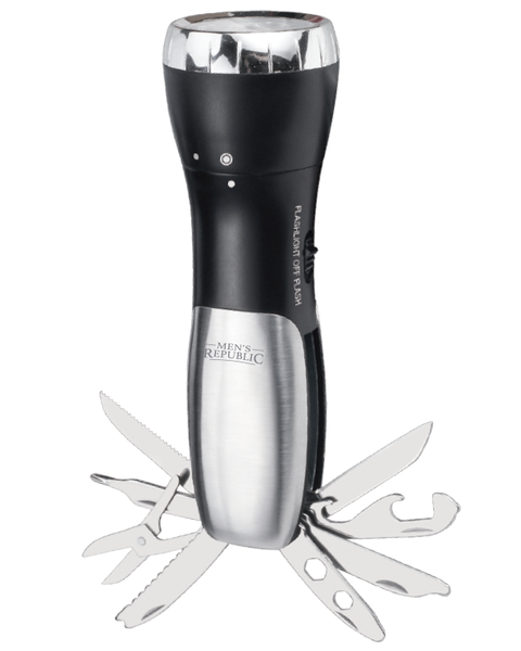 Men's Republic Multi-Tool Survival Flashlight - 10 Functions MTS