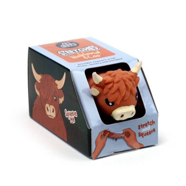 Stretchy Highland Coo Cow Toy